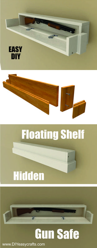 Floating shelves deals with hidden storage