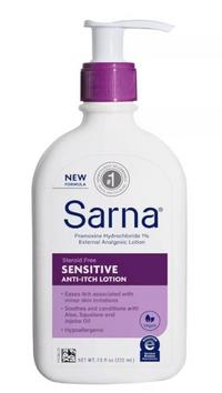 stop the itch of rosacea sarna sensitive lotion