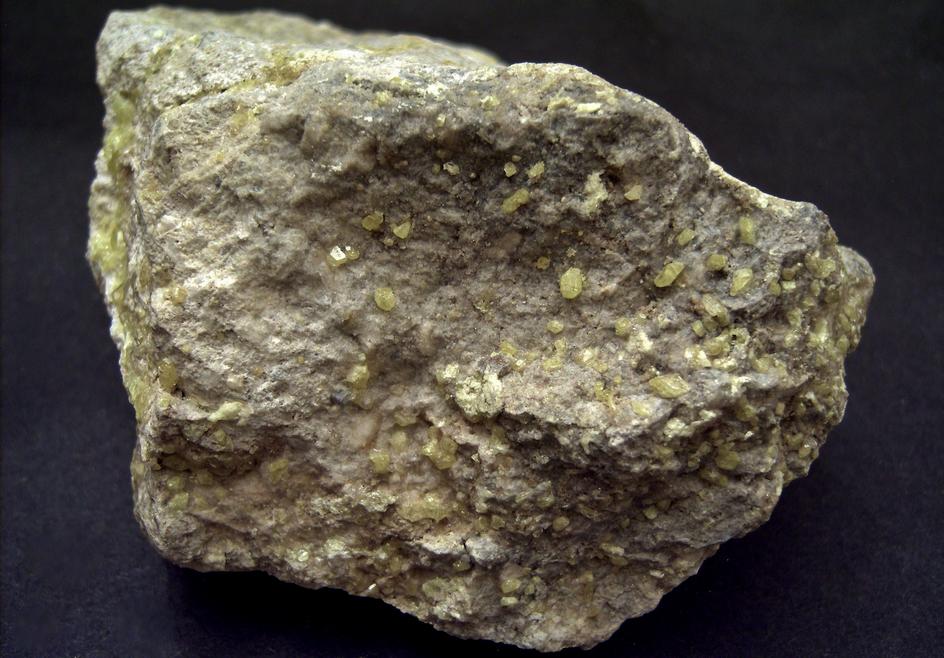 SULFUR, ALUM-K, fluorescent GYPSUM - El Desierto Mine, San Pablo de Napa, Daniel Campos Province, Potosi Department, Bolivia