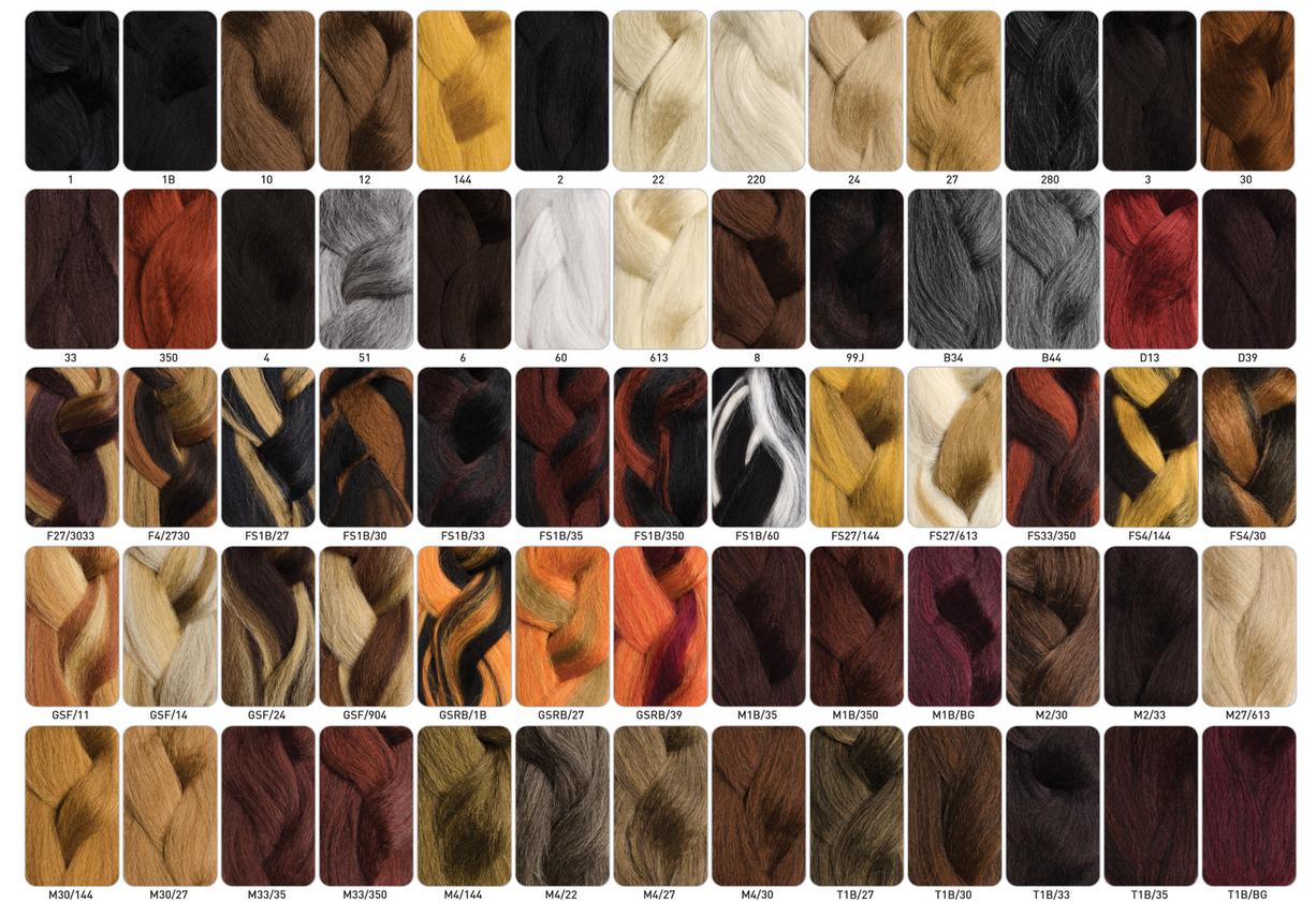 RastAfri Pre-Stretched Freed'm Silky Braid, 33 Dark Auburn at I