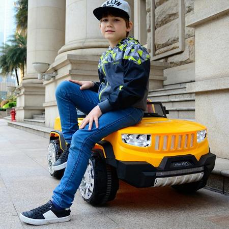 Kids Electric Jeep Ride Rechargeable 12v Battery Powered Double Motor with Parental Remote Control Music & Lights Toy Car in Pakistan Peshawar
