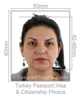 turkey visit visa photo size