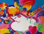 Peter Max Flower Blossom Lady II