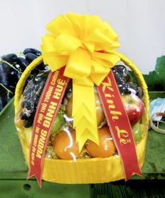 Mẫu giỏ hoa quả nhập khẩu đẹp lung linh, thiết kế các mẫu giỏ hoa quả nhập khẩu đi thắp hương tế lễ của lãnh đạo cao cấp