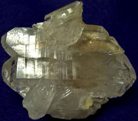 tabular QUARTZ crystals - Hot Springs, Garland County, Arkansas, USA - ex Rutgers Geology Museum