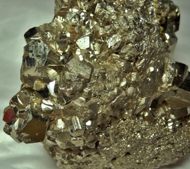 Golden pyritohedral Pyrite crystals, galena, quartz, Huanzala Mine, Huallanca District, Dos de Mayo Province, Huanuco Department, Peru, ex Rutgers Geology Museum