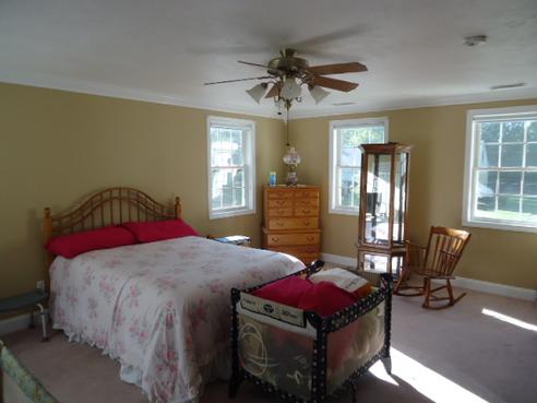 master bedroom newly painted.