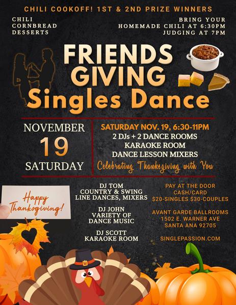 🍁FRIENDSGIVING DANCE🍁 Chili Cookoff Contest