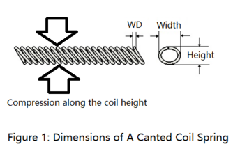 What is a canted coil spring?
