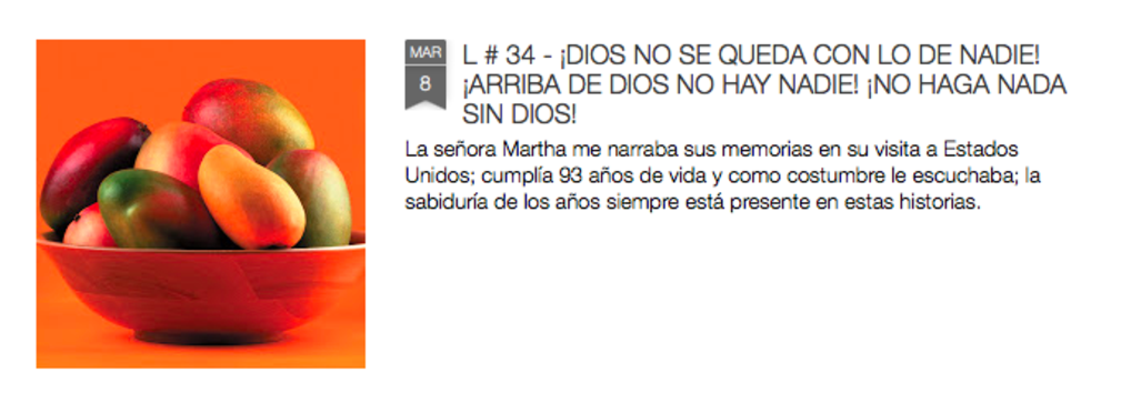 DIOS NO SE QUEDA CON LO DE NADIE