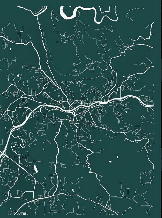 Map Art by Josette Johnson