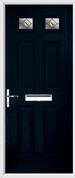 4 Panel 2 Square Composite Door fusion glass