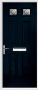 4 Panel 2 Square Composite Door fusion glass