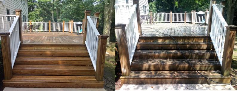 Ansonia CT Deck Washing