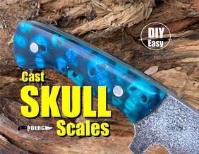 Cast Resin Skull Knife Handles How to make cast resin Skull theme knife handles. Each with instructional video detailing entire process.