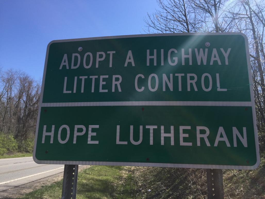 Highway Clean-up, Hope Lutheran Sunbury