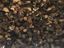 stacked seasoned firewood hamilton tree services, seasoned and split firewood