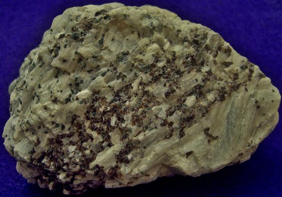 WOLLASTONITE crystals, DIOPSIDE, ANDRADITE GROSSULAR GARNET - Lewis Mine (Cabot Corporation Mine, Lewis NYCO mine), Willsboro, Essex County, New York, USA - ex Rutgers Geology Museum