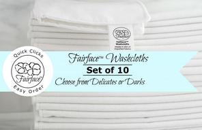 Skin Care Best Face Washcloths - Fairface set of 10