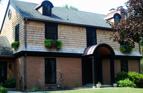 cedar shake shingle trim gray siding hardie wood iron deep