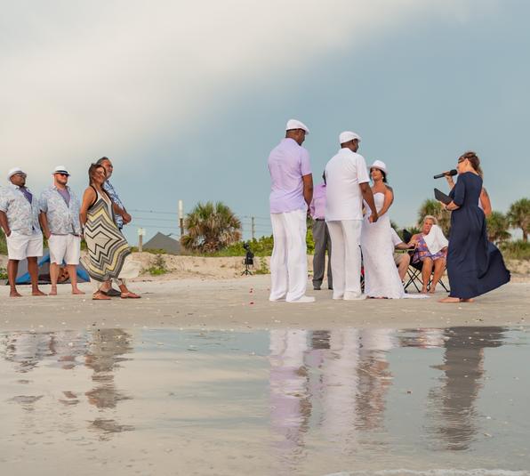 Officiant at the Allen Barn, Fort Meade. Cute rustic wedding Wedding Officiant