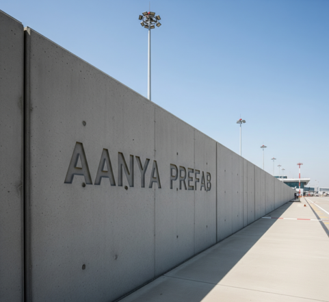 AANYA PREFAB PRECAST WALL AIRPORT