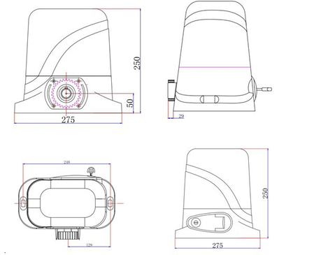 automatic sliding gate mechanism