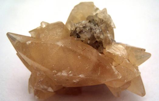 CALCITE crystals, fluorescent - Pugh Quarry (France Stone Co. Custar quarry), Weston (near Custar), Wood County, Ohio, USA, ex Paul and Betty Kelly, collected ~1960