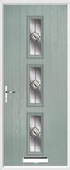 3 Square Composite Door fusion glass