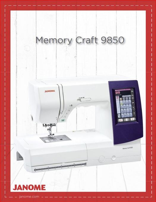 Janome Memory Craft 9850 Sewing and Embroidery Machine