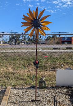 sunflower garden stake