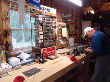 Bred York, owner of My Access Locksmith at his shop.