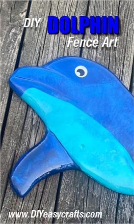 How to easily carve a Dolphin outdoor fence decoration