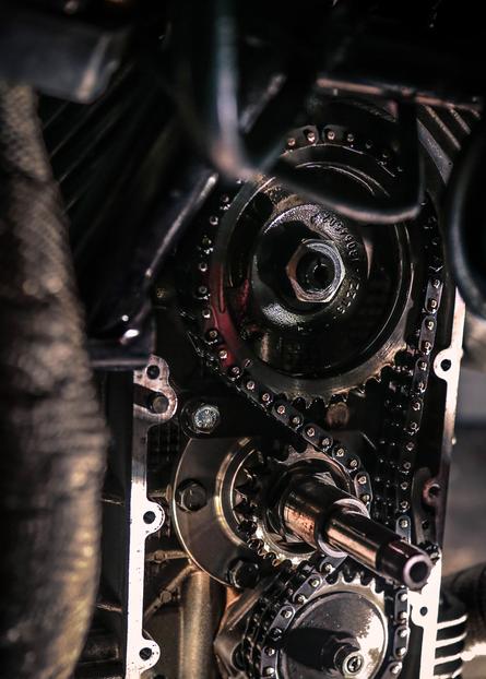 engine work moto guzzi motorcycle