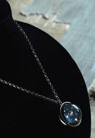 Double-sided Glass Ball Solar System Cosmic Starry Sky Necklace