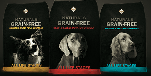Link Diamond Natural Grain Free dog food, click to see more information