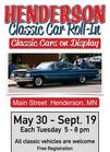 car show, car show flyer, Minnesota car shows, Henderson Minnesota, Henderson Roll In, mad muscle garage, classic cars, Sibley County Cancer Cruise, collector cars, custom cars, cancer cruise, community, midwest classic car, classic cars for sale, collector cars for sale