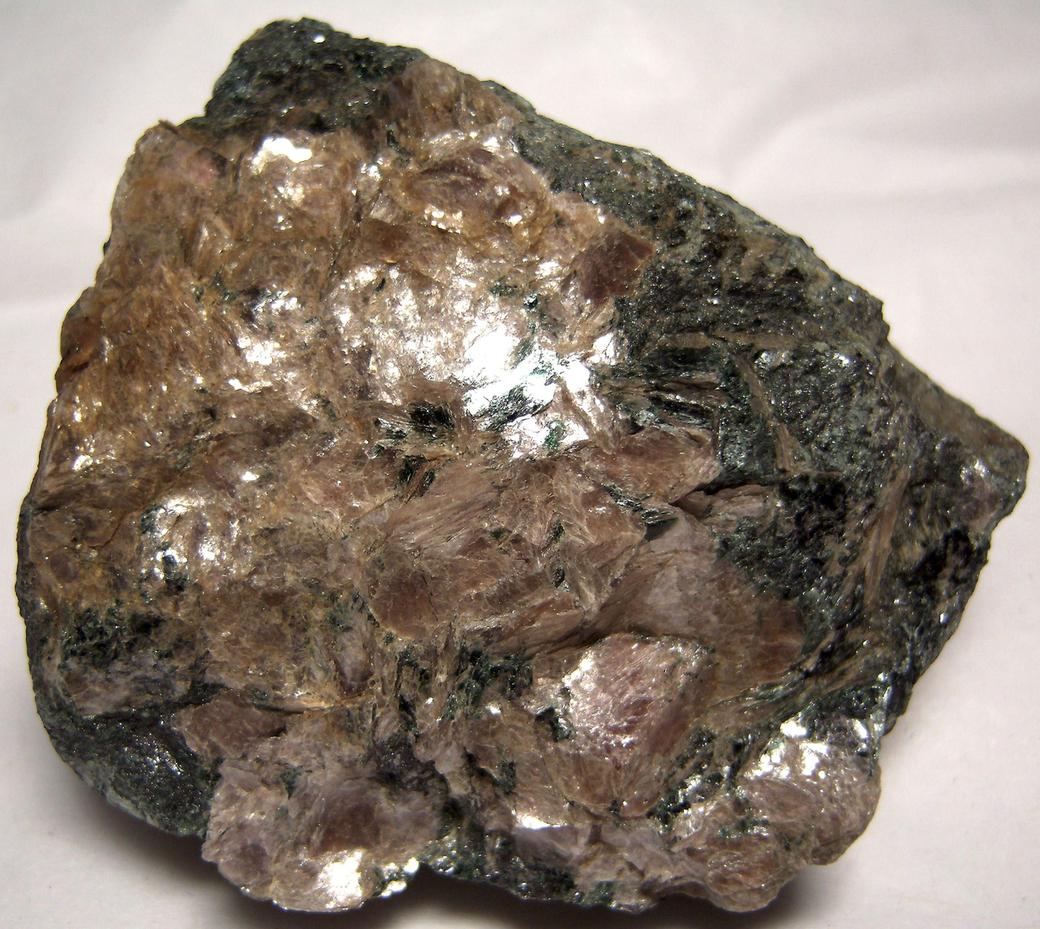 Margarite mica, Emery Corundum, actinolite, magnetite, Chester Emery Mines, Chester, Hampden County, Massachusetts, USA