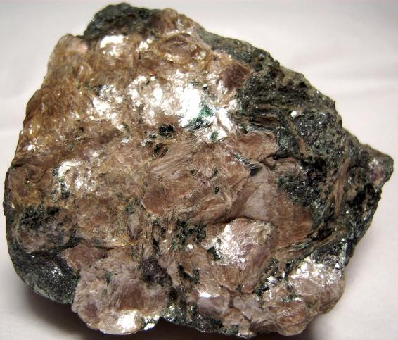 Margarite mica, Emery Corundum, actinolite, magnetite, Chester Emery Mines, Chester, Hampden County, Massachusetts, USA