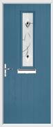 1 Square Composite Door fusion art glass