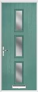 3 Square Composite Door obscure glass