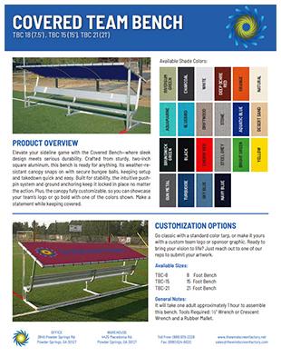 Covered Team Bench One-Sheet