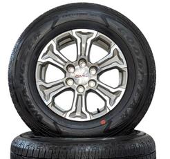 NEW TAKEOFF GMC 18" SIERRA 1500 UHN WHEELS WITH 275/65R18 GOODYEAR WRANGLER FORTITUDE HT TIRES