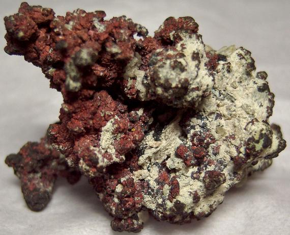 native COPPER, CUPRITE, QUARTZ - Cornwall, England, United Kingdom - ex Harold Levey