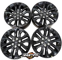 FORD 6 20 GLOSS BLACK LARIAT RIMS ONLY