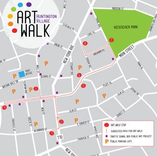 Huntington Village Art Walk Map 2025