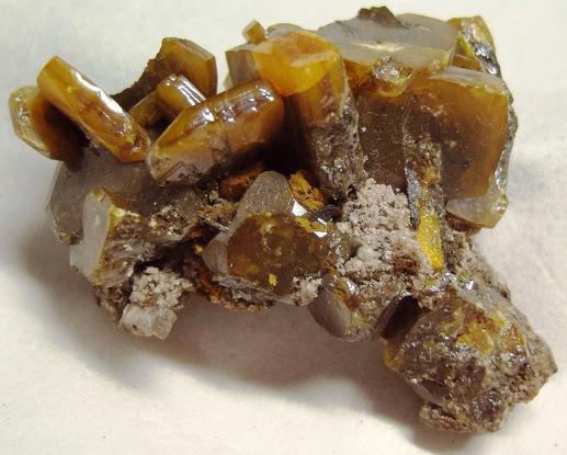 Wulfenite, Stevenson-Bennett Mine (Stephenson-Bennett Mine), Organ District, Organ Mts, Doña Ana County, New Mexico, USA, ex John Penrose Ambler