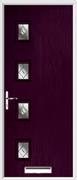 4 Square Composite Door fusion glass