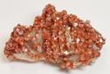Vanadinite crystals on Baryte crystals Mibladen Morocco