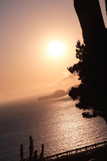 california coast pacific ocean sunset